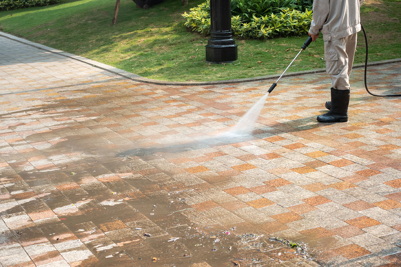 Driveway and Patio Steam Cleaning